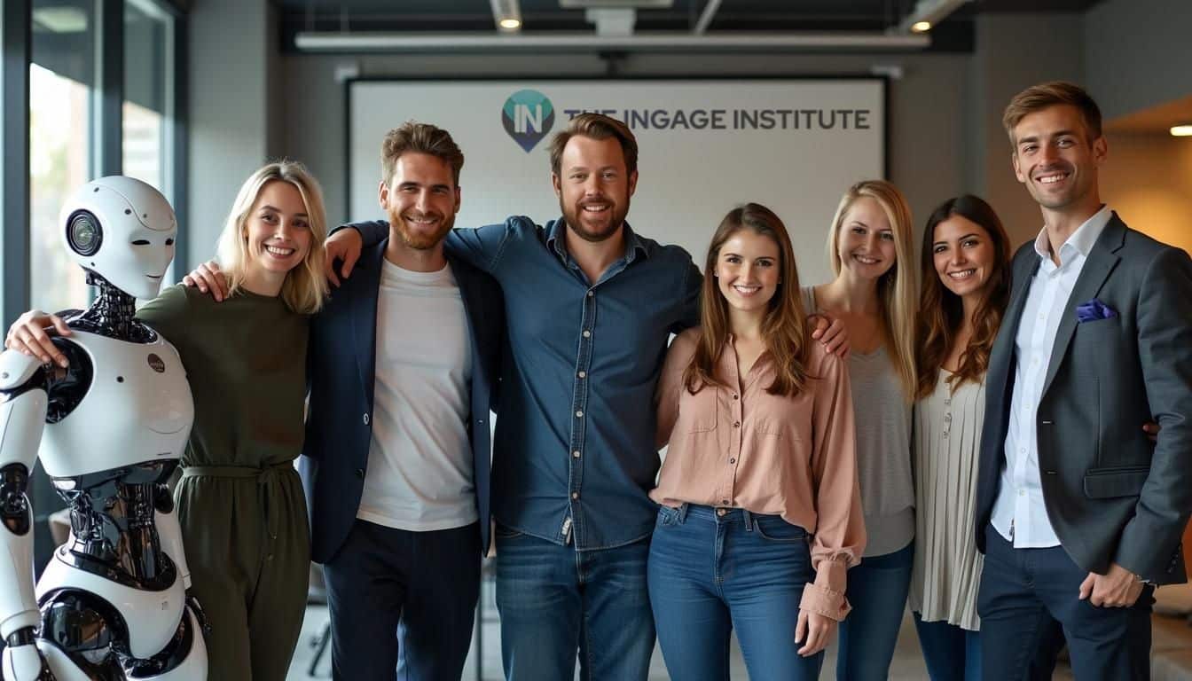 AI coaching team The INGAGE Institute as imagined by AI.